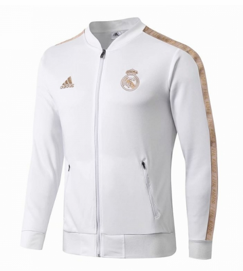 Chaqueta de entrenamiento del Real Madrid 2019-2020 blanca